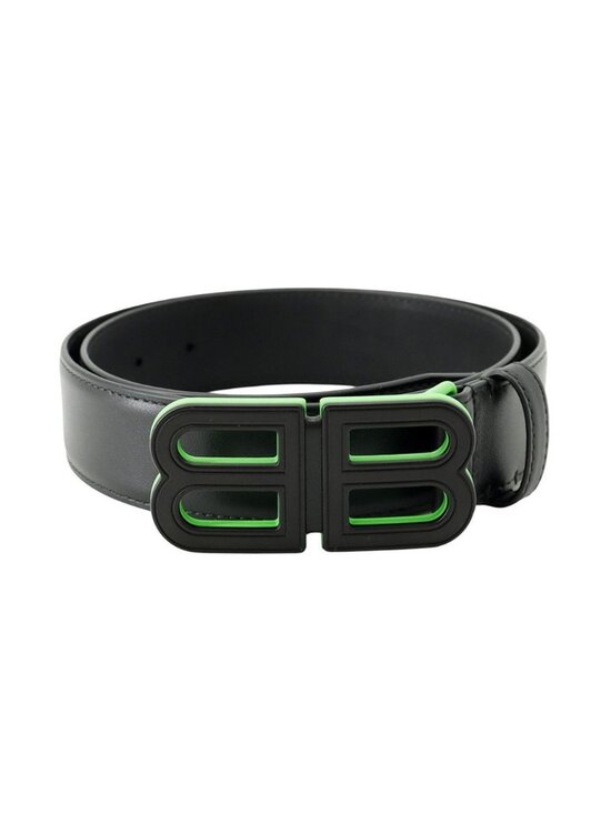 Balenciaga Belt BB Buckle Leather 80 Black main image 4